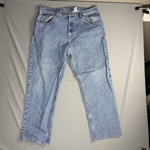 Vintage Calvin Klein Jeans Mens 38x30 Blue Denim Straight Leg Made USA 90s‎ CK
